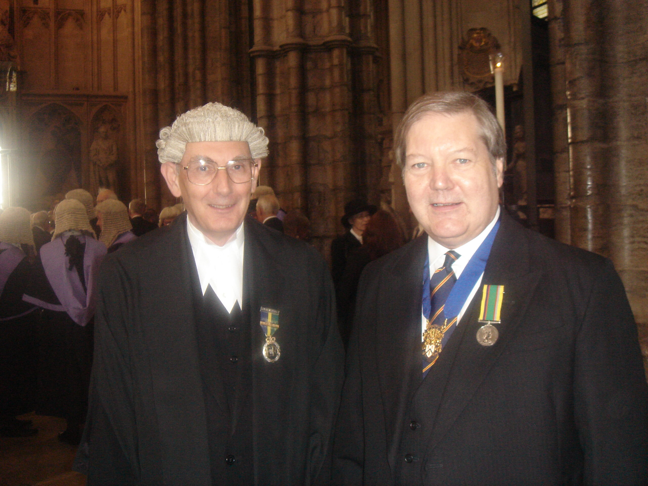 With District Judge Jhn Mainwaring-Taylor at the Lord Chancellor's service in Westminster Abbey